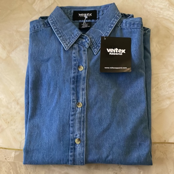 VELTEX APPAREL MEDIUM JEAN TOP LONGSLEEVE - Picture 2 of 8